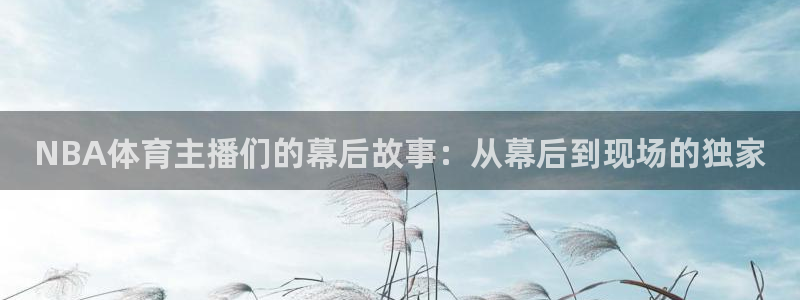 NBA体育主播们的幕后故事：从幕后到现场的独家